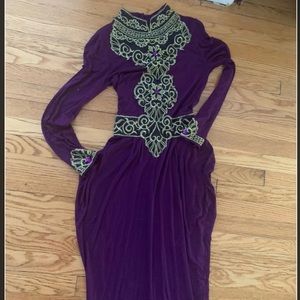 Arab Moroccan Style Kaftan Dress